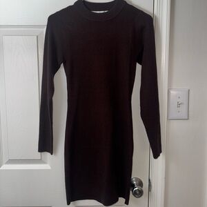 Altar'd State Rich Brown Knit Sweater